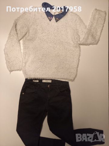 2 блузи и 2 чифта дънки 122 -128 см, снимка 6 - Детски Блузи и туники - 29768130