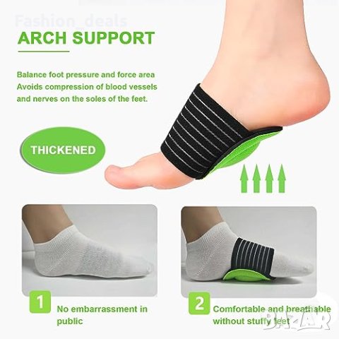 Нови Стелки Поддръжка на свода облекчаване на болки в краката и възпаления, снимка 4 - Други - 42945085