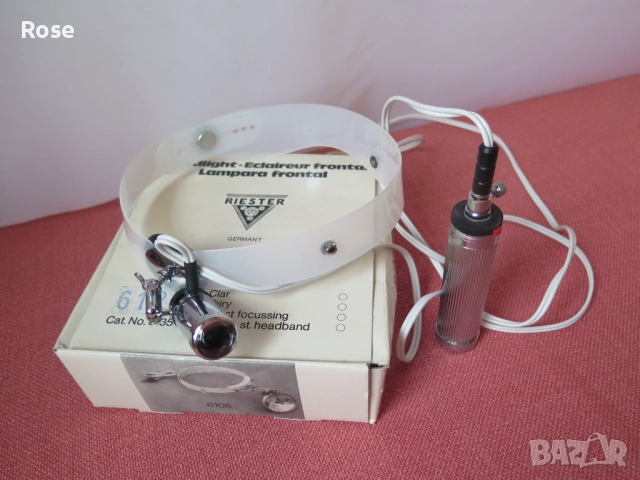 RIESTER  HEADLINGHT -Стар медицински челник, снимка 3 - Медицинска апаратура - 52196976