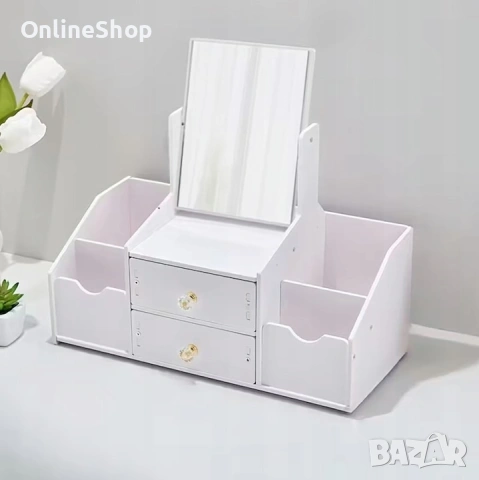 Многофункционален органайзер за грим с огледало, снимка 9 - Други стоки за дома - 53479809