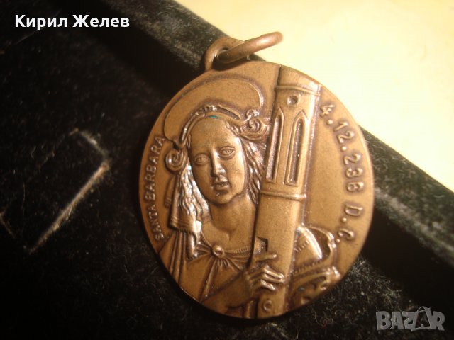 СВЕТА БАРБАРА ДВУСТРАНЕН КАТОЛИЧЕСКИ МЕДАЛЬОН 22970, снимка 3 - Колиета, медальони, синджири - 33423084