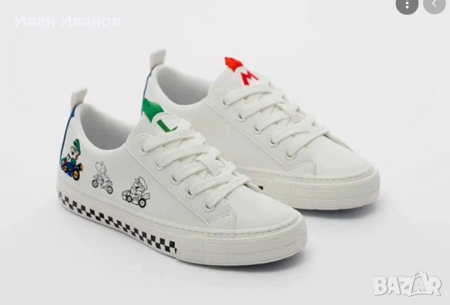 сникърси ZARA  Mario Kart Toddler Nintendo Sneaker номер 36 , снимка 2 - Детски обувки - 33382996