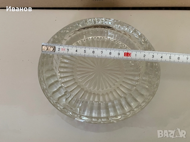 Пепелник - оловен кристал, снимка 2 - Сервизи - 52494572