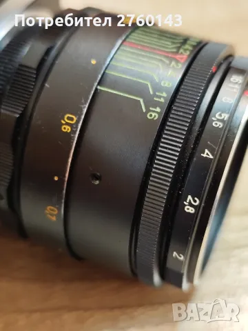 Зенит Е руски юбилеен фотоапарат Москва 1980г. Нелиос -44-2, снимка 3 - Антикварни и старинни предмети - 50241053