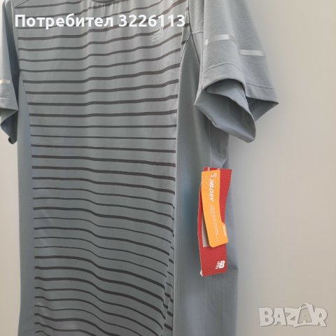 Мъжка оригинална тениска Nеw Balance Run Grap Tee, размер - L. , снимка 4 - Тениски - 37494819
