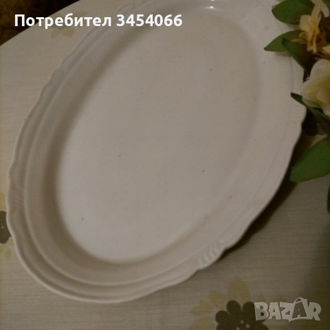 Порцеланово плато. , снимка 2 - Антикварни и старинни предмети - 43555353