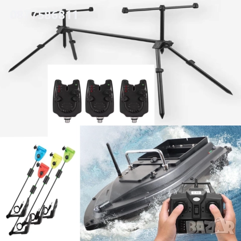 НОВА ЛОДКА ЗА ЗАХРАНКА С GPS.РИБАРСКИ И РИБОЛОВНИ ЛОДКИ. СТОЙКА СИГНАЛИЗАТОРИ ОБТЕГАЧИ ЗА РИБОЛОВ + 