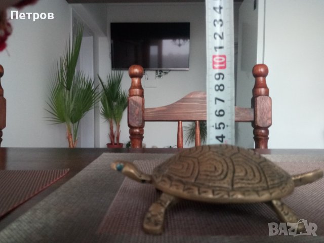 Продавам стилна и  красива костенурка.Перфектна изработка.Размерите са на снимките., снимка 3 - Колекции - 39881181