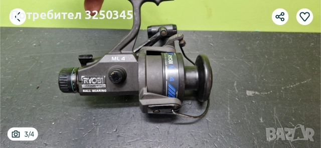 Стара макара за риболов Riobi ml4, снимка 2 - Такъми - 52496776