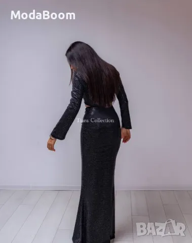 Черен стилен дамски комплект от две части , снимка 4 - Комплекти - 47971874