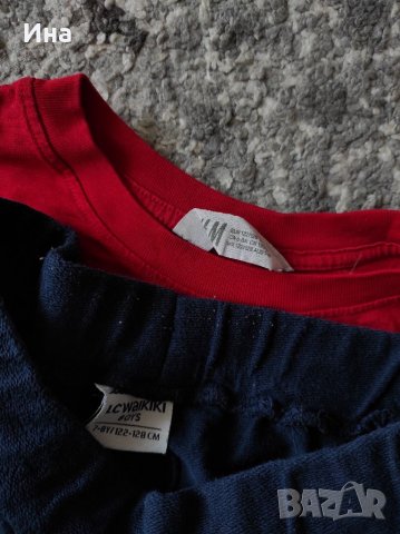 Памучна блуза и бермуди НМ & Waikiki р-р 122 - 128 см. , снимка 4 - Детски Блузи и туники - 29455202