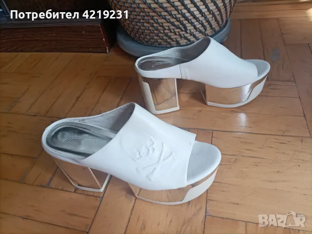 Сабо Philipp Plein, снимка 2 - Дамски обувки на ток - 49598054