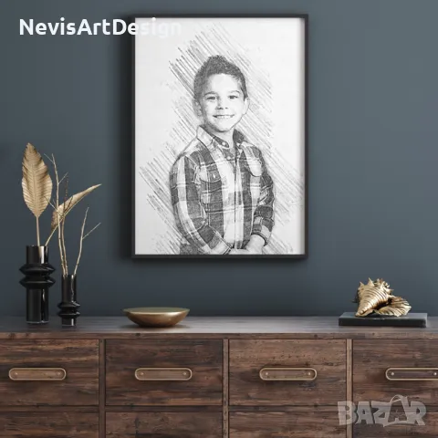 Дигитален портрет - скица, снимка 6 - Картини - 47534041