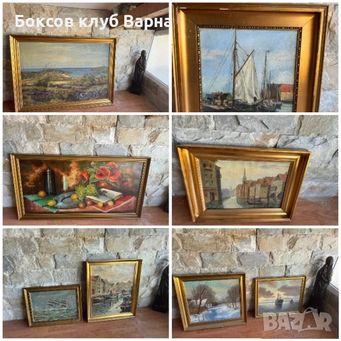 Продавам цялата си колекция от над 40 старинни картини с  маслени бои 