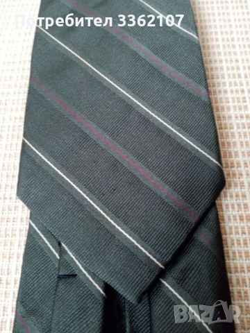 копринена вратовръзка outline тъмно зелено, снимка 2 - Други - 36485199