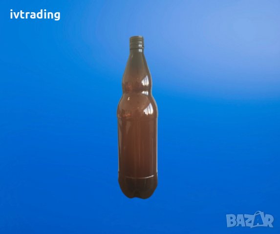 Бутилки от 1 литър/кафява, снимка 1 - Буркани, бутилки и капачки - 32792782
