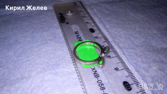 PANDORA Скъпоценен СРЕБЪРЕН ПРЪСТЕН ПАНДЕЛКА РОДИРАНО СРЕБРО Маркиран P2 S 925 ALE 48 ПАНДОРА 32377 , снимка 7 - Пръстени - 38332731