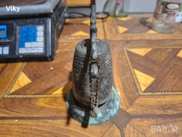 месингов механичен звънец дракон, снимка 4 - Декорация за дома - 51091397