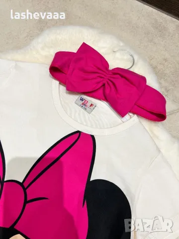 Детски троен комплект Мини Маус циклама🩷 ПОСЛЕДЕН, снимка 6 - Детски комплекти - 46726314