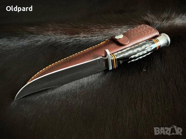 Голям ловен, кемпинг нож Marbles Horn MR448., снимка 5 - Ножове - 43780016