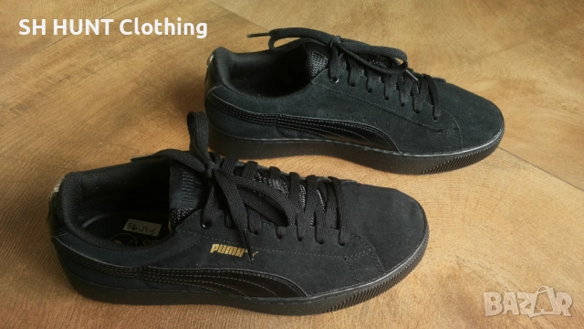 PUMA Leather Shoes Размер EUR 39 / UK 6 дамски детски обувки 56-14-S, снимка 3 - Дамски ежедневни обувки - 52640308