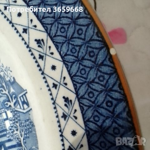 3 чинии, китайски мотиви, диаметър 26,5см.., снимка 5 - Чинии - 40110444