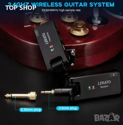 LEKATO WS-100 2.4G безжична система с кутия за зареждане, снимка 2 - Аудиосистеми - 48735531