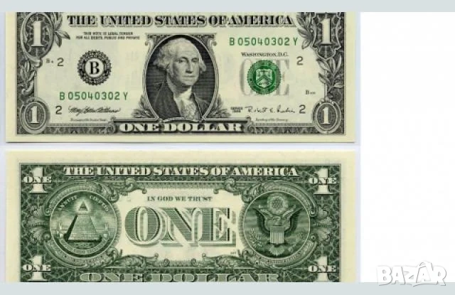банкнота 1 долар