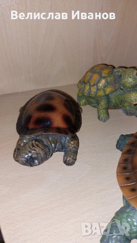 Колекция градинска/домашна декорация костенурки от полирезин. 5 броя фигури в различни размери., снимка 2 - Колекции - 43135733