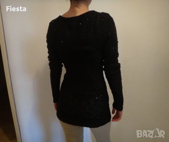 Нова черна плетена блуза Guess 100% оригинална, снимка 11 - Блузи с дълъг ръкав и пуловери - 37080888