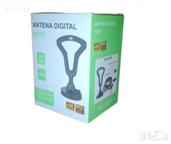 Цифрова антена HDTV с усилвател и магнитна основа, 36 DBI, снимка 2 - Друга електроника - 49173556