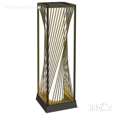 Соларна подова лампа Outsunny, ратан, със сензор за светлина, 25 LED , снимка 4 - Соларни лампи - 51782352