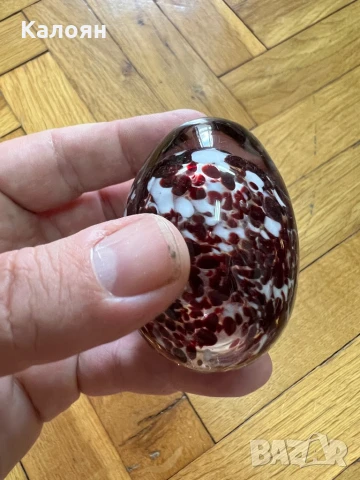 Стъклено яйце, минало покрай Мурано, снимка 2 - Декорация за дома - 51224081