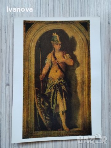 Колекционерски руски картички - картини живопис, снимка 4 - Колекции - 38184384