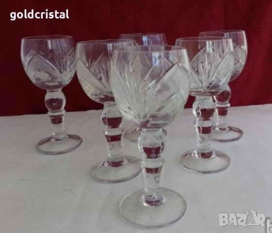 Български кристални чаши , снимка 2 - Антикварни и старинни предмети - 43698540