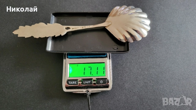 Много красива сребърна лъжичка, лъжица , снимка 6 - Антикварни и старинни предмети - 52997163