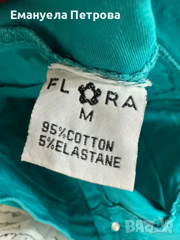 Дамска ежедневна спортно-елегантна пола - тюркоаз FLORA, снимка 5 - Поли - 48065409