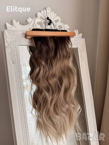 ЕКСТЕНШЪН ОПАШКА ОМБРЕ ЩИПКА, снимка 3 - Аксесоари за коса - 53579279