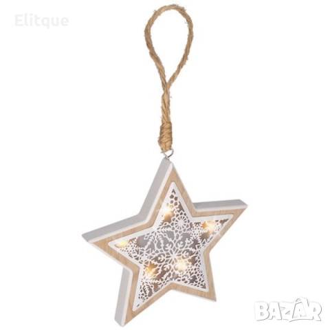 Светеща дървена фигурка, играчка за елха. , снимка 8 - Декорация за дома - 52904040