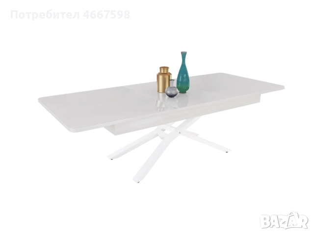 Разтегателна холна маса Мегара с повдигащ механизъм – ПДЧ плот, метална основа, снимка 9 - Маси - 52640114