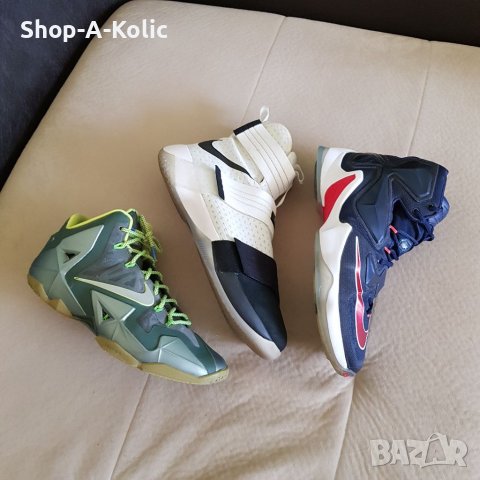 NIKE Zoom LeBron 13 XIII USA Midnight Navy/ Varsity Red, снимка 7 - Кецове - 38754042