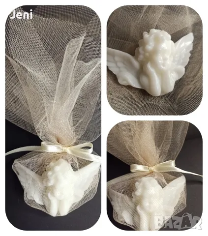 Ангелче от сапун Кръщене подаръчета за гости, снимка 4 - Подаръци за кръщене - 49209611