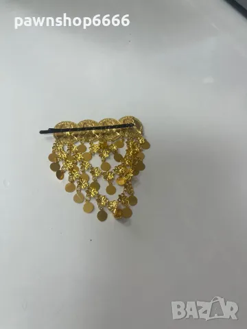 Златна висулка за коса 14К / Златна фиба за коса 14К, снимка 6 - Колиета, медальони, синджири - 50301024