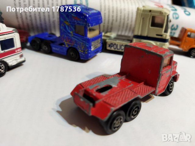 Majorette Magirus Truck Red 1/100 France Vintage Toy Car Diecast M306, снимка 2 - Други стоки за дома - 38952731