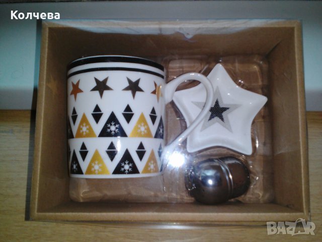 продавам комплект за чай за 10 лв., снимка 1 - Чаши - 27424724
