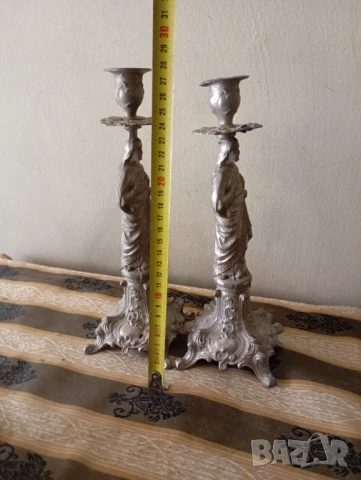 Комплект стари свещници, снимка 3 - Други ценни предмети - 51221241