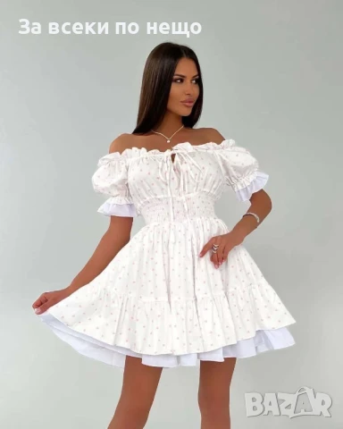 Дамска Кокетна Разкроена Къса Рокля - 3 Налични Цвята Код A699, снимка 4 - Рокли - 50826815