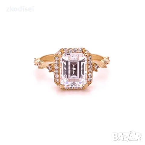 Златен дамски пръстен 3,03гр. 14кр.проба:585 размер:57 модел:28387-1