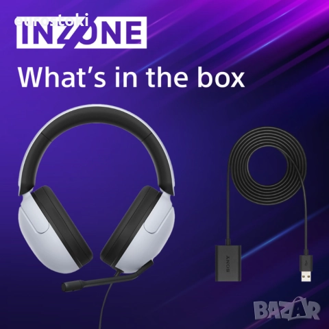 Гейминг слушалки Sony - Inzone H3, кабелни, бели , снимка 6 - Аксесоари - 52092555