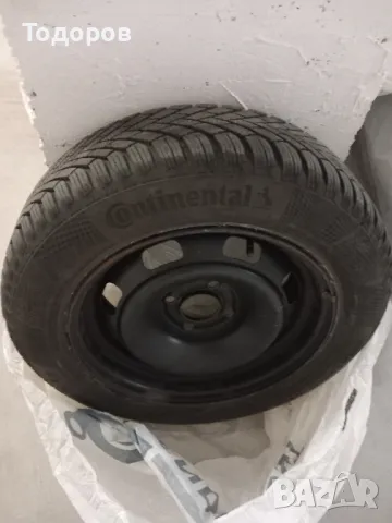 Peugeot 208 джанти със зимни гуми Continental 185\65\15, снимка 4 - Гуми и джанти - 32023008